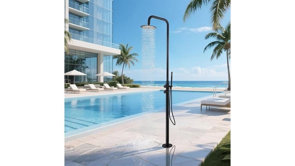 316 marine grade stainless shower