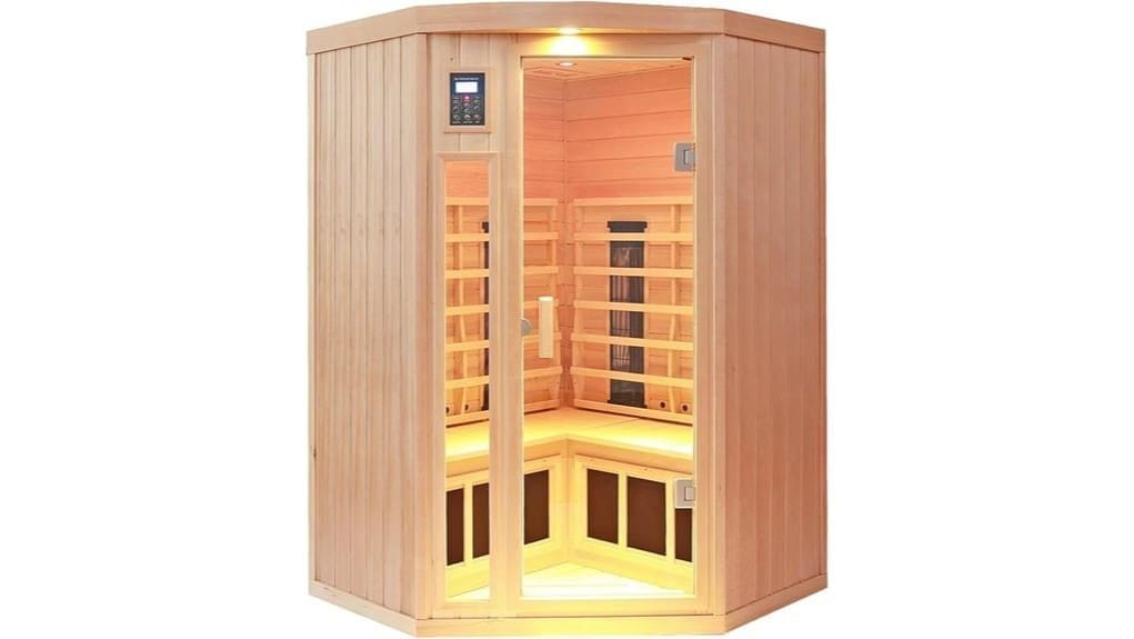 ceramic infrared sauna for two