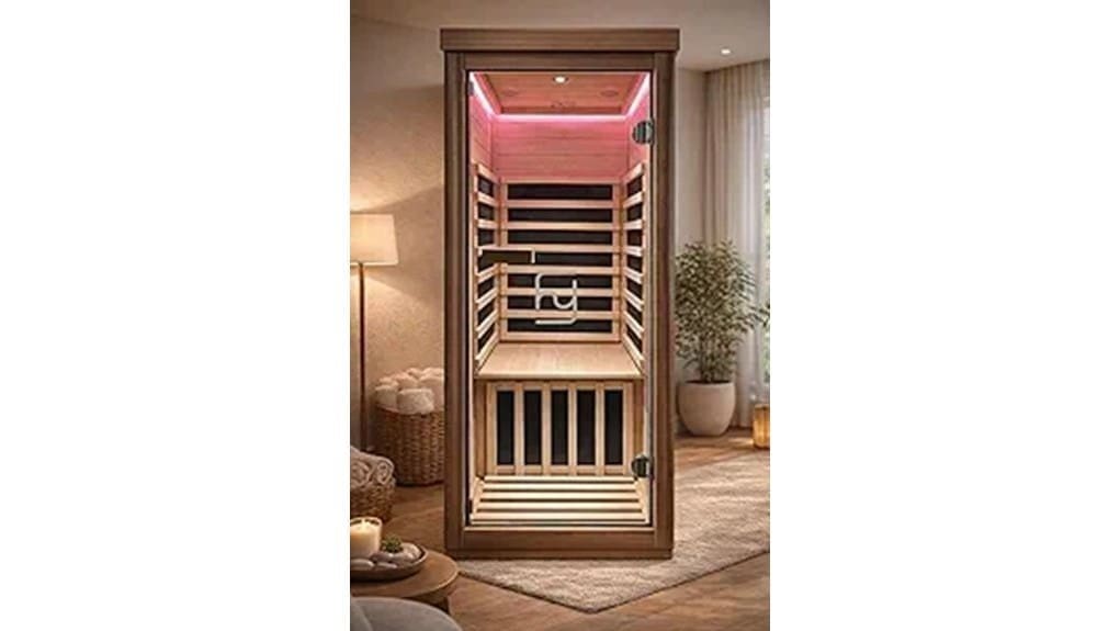 compact indoor infrared sauna