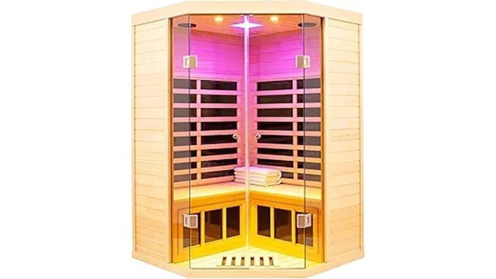 infrared two to three person home saunas