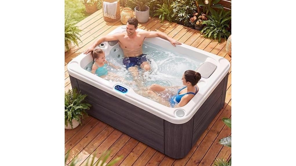 three person acrylic hot tub